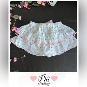Phi clothing 3t girls  spanish skort  pink white